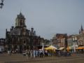 The old town hall, the market and tourists